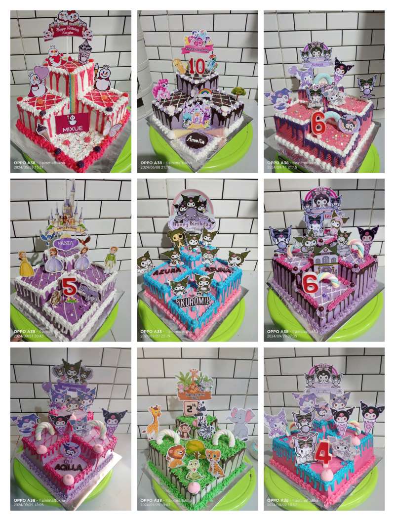 Cake ultah tingkat sudut